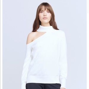 L'AGENCE Easton Sweater - White - Size M - NWT
